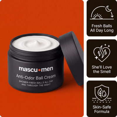 Anti-Odor Ball Cream: Date-Ready Balls from First Use thanks to our 4D Defense™ Technology